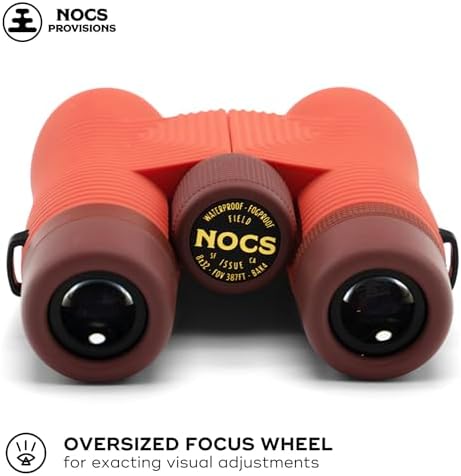 Nocs Provisions Field Issue Compact 8x32 Waterproof Binoculars, Shockproof, Fogproof, 8X Magnification, Bak4 Prism, Multi-Coated Lenses for Adults & Kids, Bird Watching, Hunting & Wildlife Viewing