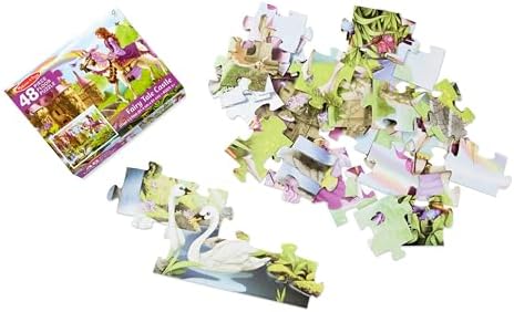 Melissa & Doug Fairy Tale Castle Jumbo Jigsaw Floor Puzzle (48 pcs, 2 x 3 feet) - FSC Certified