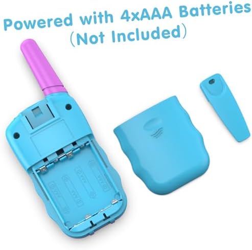 Selieve Toys for 3-14 Year Old Children's, Walkie Talkies for Kids 22 Channels 2 Way Radio Toy with Backlit LCD Flashlight, 3 Miles Range for Outside, Camping, Hiking Purple