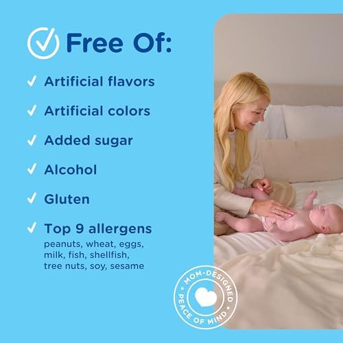 Mommy's Bliss 4-Piece Newborn and Baby Essentials Kit - With Gripe Water, Gas Relief Drops, Vitamin D 400IU, and Saline Drops/Spray - The Perfect Baby Gift.