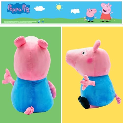Franco Peppa Pig George Bedding Super Soft Plush Cuddle Pillow Buddy, (Officially Licensed Product)