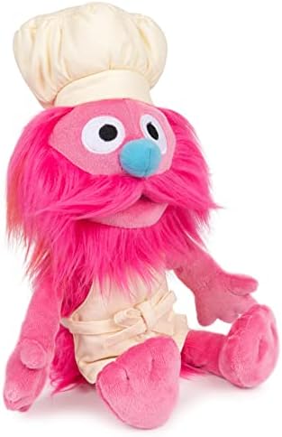 GUND Sesame Street Official Gonger Muppet Plush, Premium Plush Toy for Ages 1 & Up, Pink/Beige, 10”