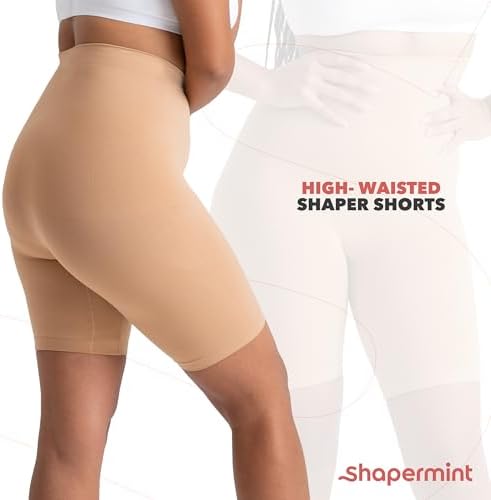 SHAPERMINT Shapewear for Women - High-Waisted Shapewear Tummy Control Shorts, Faja Body Shaper, Underwear for Women