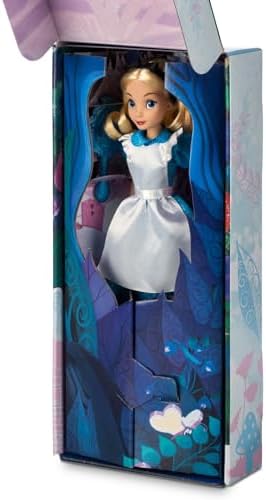 Disney Store Dolls & Games Princess Classic Doll (Alice), 11 Inches, Includes Brush with Molded Details, Fully Posable Toy in Classic Outfit Princess Toys