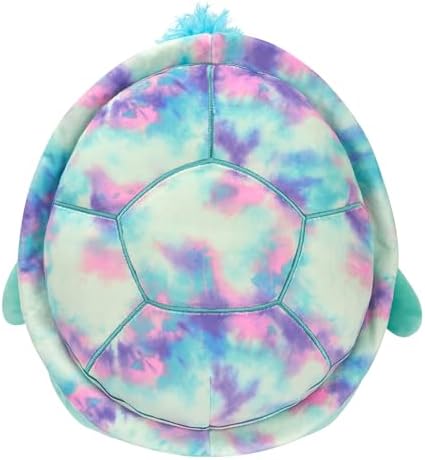 Squishmallows Original 12-Inch Cascade Teal Turtle with Tie-Dye Shell - Official Jazwares Plush