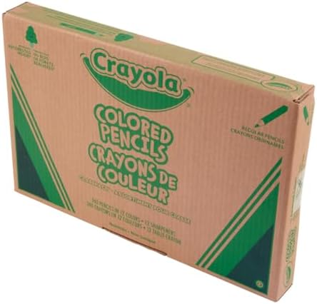 Crayola Colored Pencils Classpack (240ct), Must Have Classroom Supplies for Teachers, Bulk Colored Pencils for School, 12 Colors, Back to School Essentials