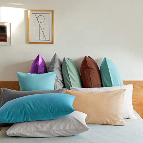 FLXXIE 6 Pack Microfiber Queen Pillowcases, Ultra Soft and Wrinkle, Fade Resistant Pillow Cases with Envelope Closure, 20x30 Inches, White