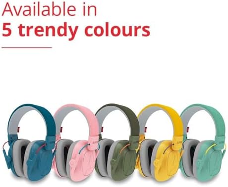 Alpine Muffy Kids - Hearing Protection - CE & ANSI Certified - Adjustable for Ages 3-16 years - Noise Cancelling Headphones - 25dB Sound Reduction Ideal for Protection and Concentration Aid - Blue