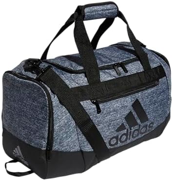 adidas Unisex Defender 4.0 Gym Duffel Bag for Men and Women, Jersey Onix Grey/Black, Small (38L)