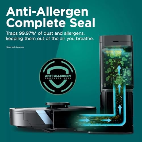 Shark Matrix Plus 2-in-1 Robot Vacuum & Sonic Mop, Home Mapping, HEPA Bagless Self Empty Base with 30-Day Capacity, CleanEdge, for Pet Hair, WiFi, UR2650WS (Renewed)