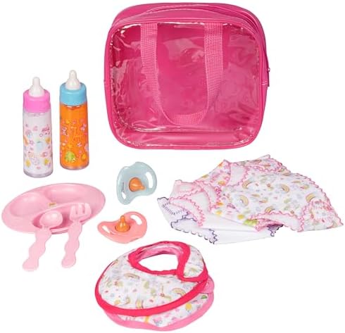 fash n kolor My Sweet Baby Disappearing Doll Feeding Set | Baby Care 6 Piece Doll Feeding Set (13 Pc Set)