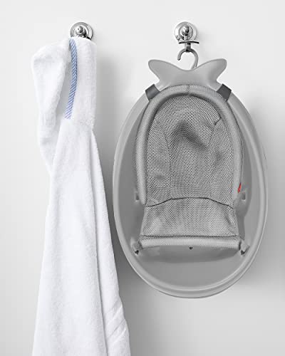 Skip Hop Infant Bath Tub 3-Stage Grow With Baby Smart Sling MOBY Bathtub Grey Age 0+