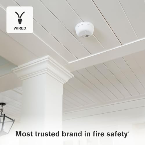 First Alert SMICO100-AC Interconnect Hardwire Combination Smoke & Carbon Monoxide Alarm with Battery Backup - 3 Pack