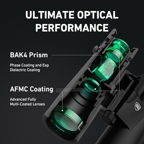 10x42 HD Binoculars for Adults High Powered with Phone Adapter, Tripod and Tripod Adapter, IPX7 Waterproof Binoculars with Clear Low Light Vision for Bird Watching Cruise Ship Travel