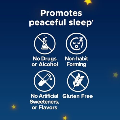 Zarbee's Children's Sleep Gummies with Melatonin, Non-Habit Forming Children's Sleep Gummies Work with Natural Sleep Cycles to Promote Peaceful Sleep, Drug-Free, Natural Strawberry, 60 ct (Pack of 2)