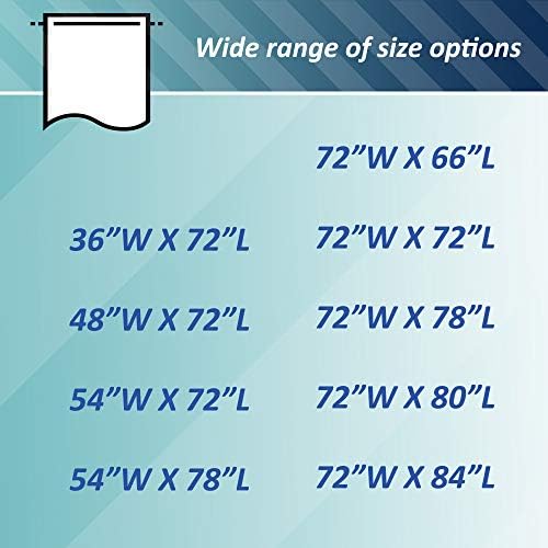 Mrs Awesome Extra Long Shower Curtain Liner with 6 Magnets 72 x 84 inch, Frosted PEVA 8G Heavy Duty Thick Plastic Shower Curtain, Waterproof, 72x84, Frost