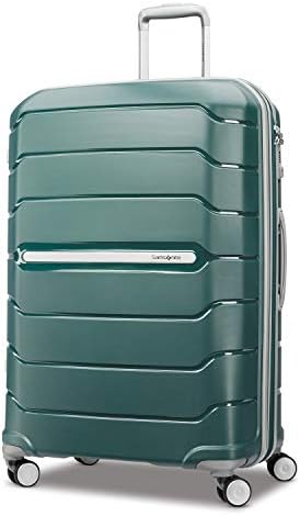 Samsonite Freeform 28-Inch Large Luggage with Dual 360° Spinner Wheels - Checked Suitcase - TSA Lock, Airline-Approved - Lightweight Durable Polypropylene Expandable Hardshell - Sage Green