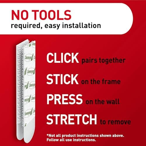 Command 15 lb & 10 lb Large and Medium Picture Hanging Strips 28 Assorted Pairs (56 Command Strips), Damage-Free Hanging Picture Hangers, Great for Home Decor, White Adhesive