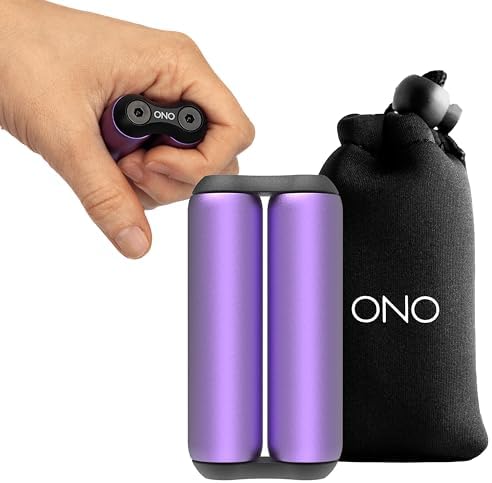 ONO Roller - Handheld Fidget Toy for Adults | Help Relieve Stress, Anxiety, Tension | Promotes Focus, Clarity | Compact, Portable Design (Junior Size/Aluminum, Purple)