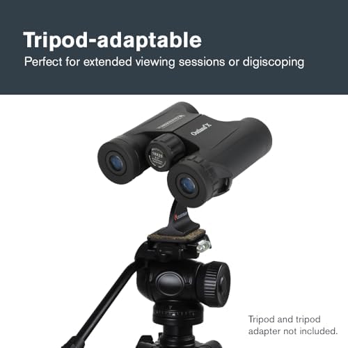 Celestron - Outland X 10x25 Binoculars – Ideal for Birding and Outdoors – 25mm Objective Lenses – 6.2° Field of View – BaK-4 Prisms – Multi-Coated – Waterproof and Fogproof