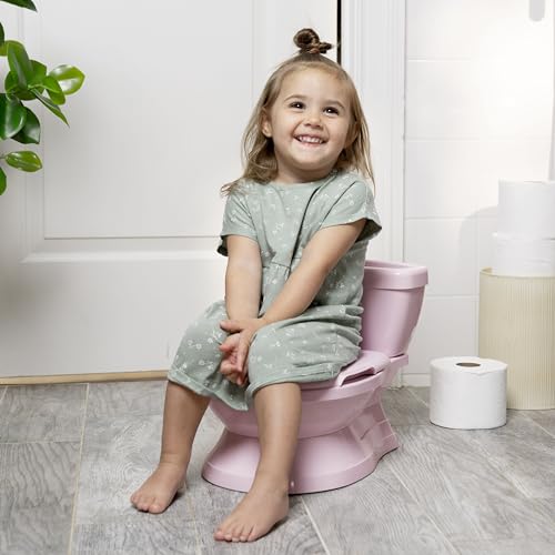 Summer by Ingenuity My Size Potty Pro in Pink, Infant Potty Training Toilet, Lifelike Flushing Sound, for Ages 18 Months, Up to 50 Pounds