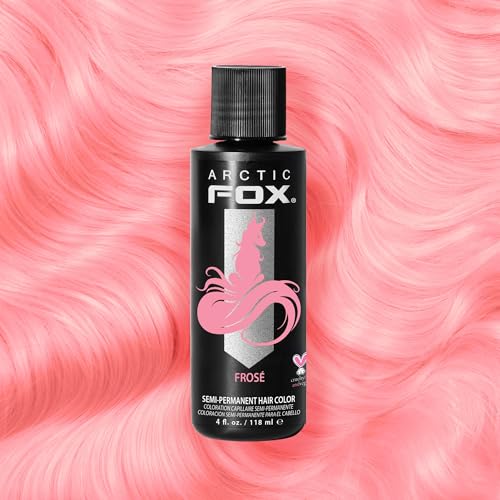 Arctic Fox Semi-Permanent Hair Dye, Vegan & Cruelty-Free, Pastel Pink Frosé, Ammonia-Free, Conditioning Color for All Hair Types, Long Lasting, 4 Fl Oz (Pack of 2)