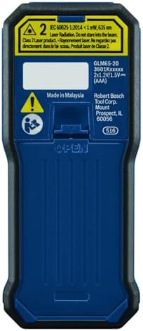BOSCH GLM100-23 100 Ft Blaze Laser Distance Measure, Includes 2 AA Batteries