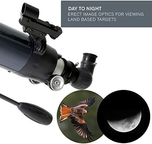 Celestron – AstroMaster 102AZ Telescope – Short-Tube Refractor Telescope – Fully-Coated Glass Optics – Adjustable-Height Tripod – Bonus Astronomy Software Package