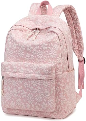 School Backpack for Teen Girls Bookbags Elementary High School Corduroy Laptop Bags Women Travel Daypacks