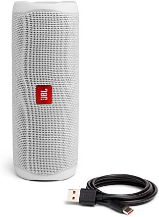 JBL FLIP 5 Waterproof Portable Bluetooth Speaker - White (Renewed)