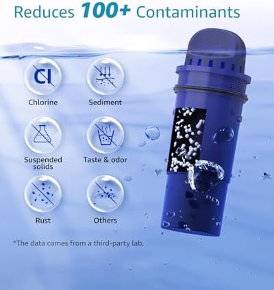 AQUA CREST CRF-950Z NSF Certified Pitcher Water Filter, Replacement for Pur CRF950Z, DS-1800Z, PPT700W, PPF951K, CR-1100C, CR-6000C, PPT711W, PPT711, PPT710W, PPT111W and More Pur Pitchers (Pack of 4)