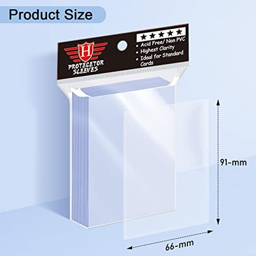 1000 Pcs Toploaders for Trading Cards, Soft Penny Sleeves Protectors Plastic Holders Fit for MTG, Baseball, Sports, Game Standard Cards