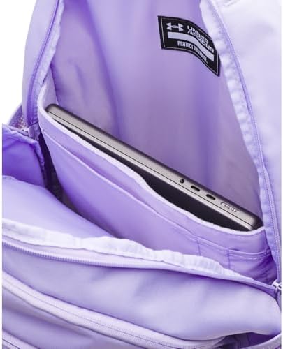 Under Armour Unisex Hustle 6.0 Backpack, (538) Transparent/Transparent/Metallic Silver, One Size Fits Most