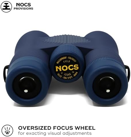 Nocs Provisions Field Issue Compact 10x32 Waterproof Binoculars, Shockproof, Fogproof, 10X Magnification, Bak4 Prism, Multi-Coated Lenses for Adults & Kids, Bird Watching, Hunting & Wildlife Viewing
