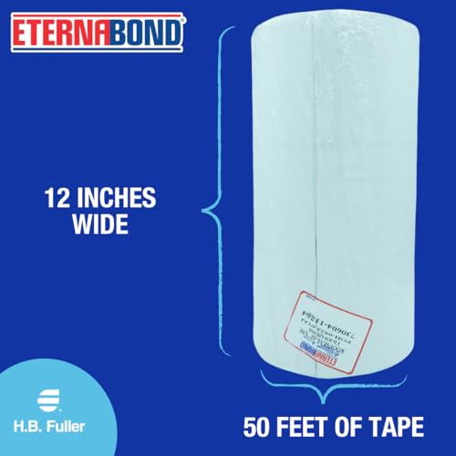 EternaBond RoofSeal White 12" x50' MicroSealant UV Stable RV Roof Seal Repair Tape | 35 mil Total Thickness - EB-RW120-50R - One-Step Durable, Waterproof and Airtight Sealant
