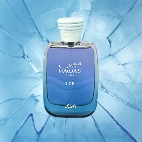 RASASI Hawas Ice EDP 100ML (3.4 OZ) | Long Lasting, Exquisite, Luxurious, Arabian Scents. (PACK OF 3)