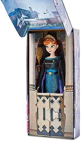 Disney Store Girl's Princess Classic Doll (Queen Anna from Frozen 2), 11 Inches, Includes Brush with Molded Details, Fully Posable Toy in Classic Outfit -