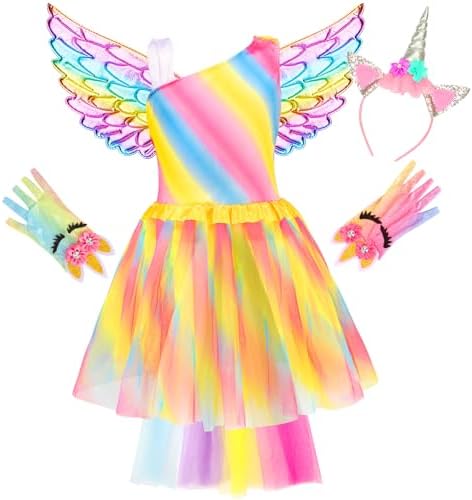 Princess Dress Up Clothes for Little Girl Role Play Costume Gift Set Princess Dress Up Toys for Toddler Girls