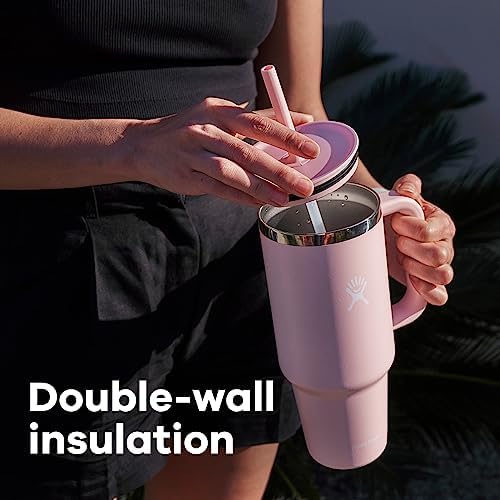 Hydro Flask 40 Oz Travel Tumbler with Handle, Lid and Straw - Insulated Stainless Steel in Trillium