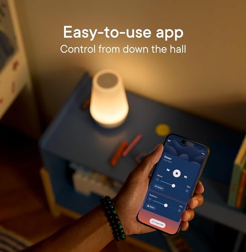 Hatch Rest+ Baby & Kids Sound Machine | 2nd Gen | Childโs Night Light, Alarm Clock, Toddler Sleep Trainer, Time-to-Rise, White Noise, Bedtime Stories, Portable, Backup Battery (with Charging Base)