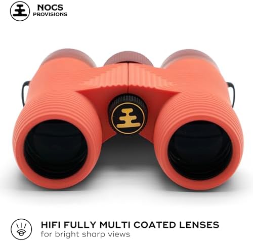 Nocs Provisions Field Issue Compact 8x32 Waterproof Binoculars, Shockproof, Fogproof, 8X Magnification, Bak4 Prism, Multi-Coated Lenses for Adults & Kids, Bird Watching, Hunting & Wildlife Viewing