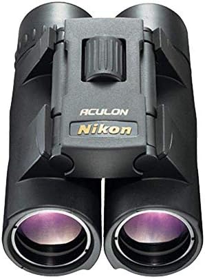 Nikon ACULON A30 10x25 Black Binocular | Dual hinge design, Fully multi-coated lightweight Binocular, Smooth Central Focus Knob | Official Nikon USA Model