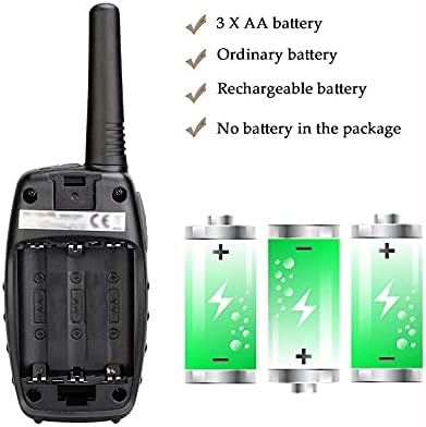 Retevis RT628 Walkie Talkies for Kids,Walky Talky,Key Lock,VOX Crystal Voice,Easy to Use, Christmas Gifts for Boys Girls Kids(Black,2 Pack)