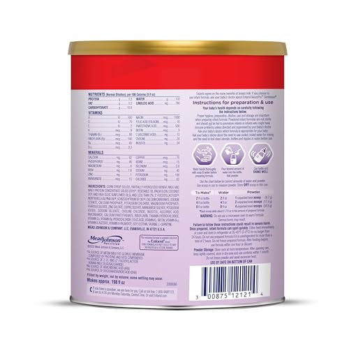 Enfamil NeuroPro Gentlease Baby Formula, Brain Building DHA, HuMO6 Immune Blend, Designed to Reduce Fussiness, Crying, Gas & Spit-up in 24 Hrs, Prebiotics to Promote Softer Stools, Baby Milk, 27.4 Oz