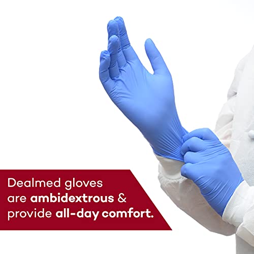 Dealmed Medical Exam Gloves – 1800 Count XL Nitrile Gloves, Disposable Non-Irritating Latex Free, Multi-Purpose Use for a First Aid Kit and Medical Facilities