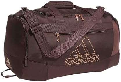 adidas Unisex Defender 4.0 Gym Duffel Bag for Men and Women, Shadow Brown/Rose Gold, Small (38L)