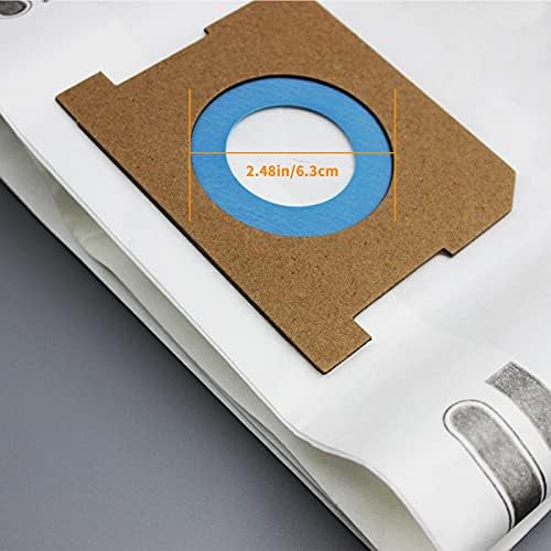 for Shop Vac Bags 10-14 Gallon, Type F 90662 9066200 9066233; Type I 90672 9067200 9067233; VF2005, High Efficiency Disposable Fine Dust Collection Vacuum Filter Bags (5 Pack)