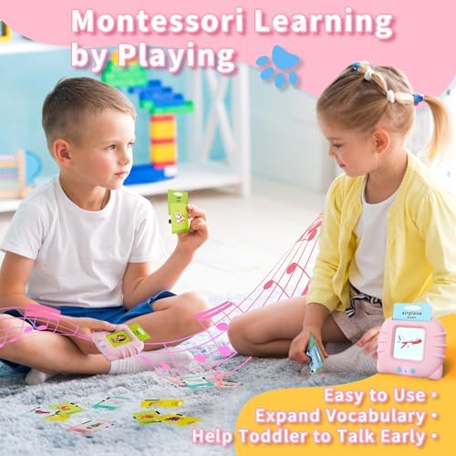 Toddler Toys Bilingual English and Spanish Talking Flash Cards for 1 2 3 4 5 6 Year Old Boys and Girls, Autism Sensory Toys for Autistic Children, Learning Educational Speech 250 Sight Words