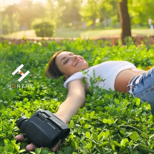 Hontry Binoculars for Adults and Kids, 10x25 Compact Binoculars for Bird Watching, Theater and Concerts, Cruise Ship and Sport Games