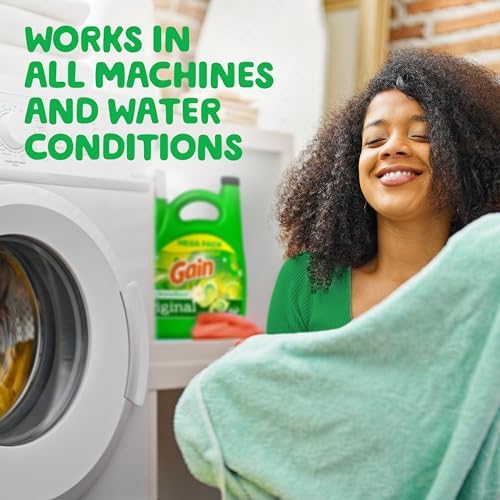 Gain + Aroma Boost Liquid Laundry Detergent Original Scent 107 Loads 154 oz HE Compatible (Pack of 2)